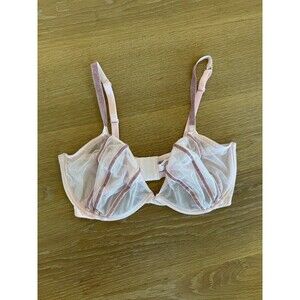 $59 Victoria's Secret 38DD 38 DD Women’s Bra Sexy Pink Lace Underwire Adjustable